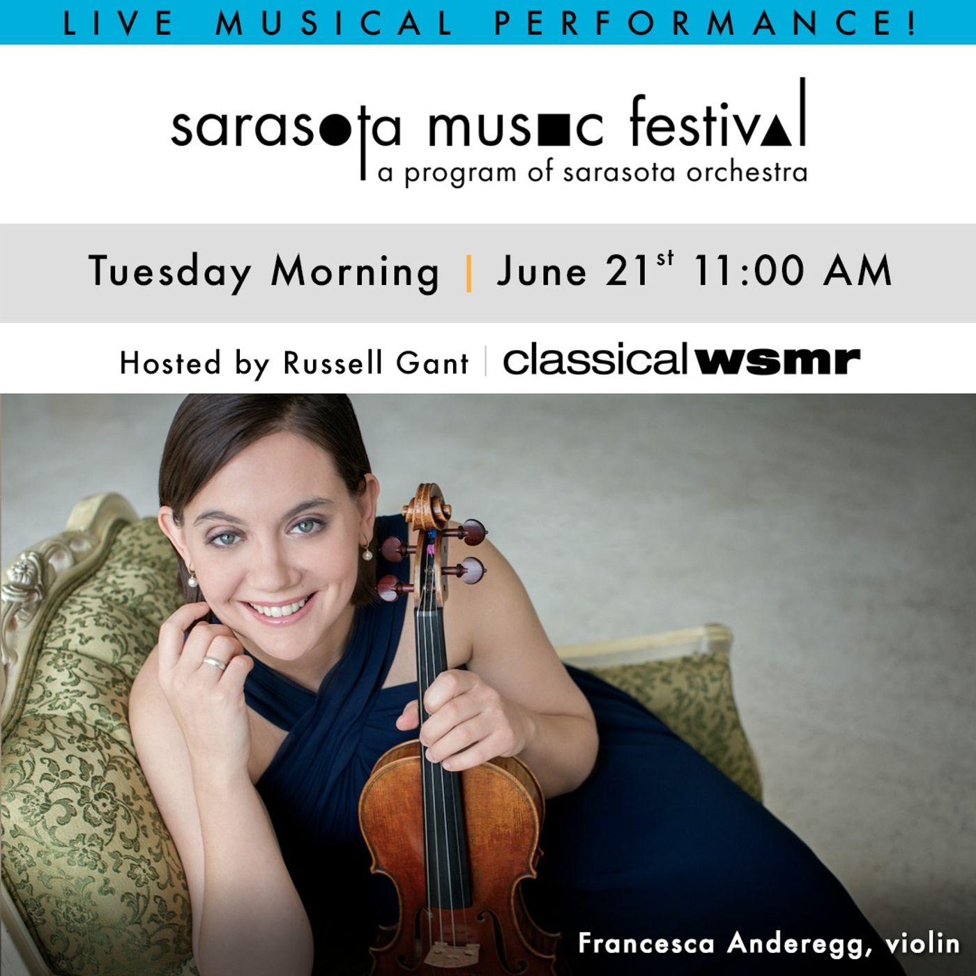 Live Performance with violinist Francesca Anderegg